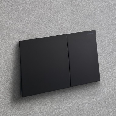 Geberit Sigma70 v čiernom matnom prevedení s ľahko umývateľným povlakom