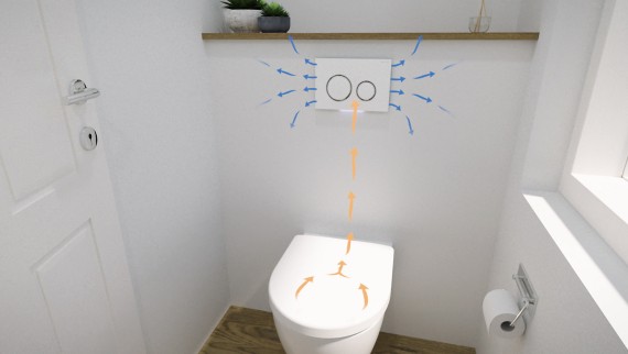 WC s odsávaním zápachu Geberit DuoFresh WC s odsávaním zápachu Geberit DuoFresh