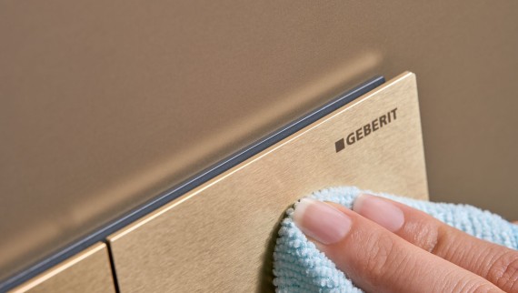 Ovládacie tlačidlo Geberit Sigma70 s ľahko čistiteľným povrchom