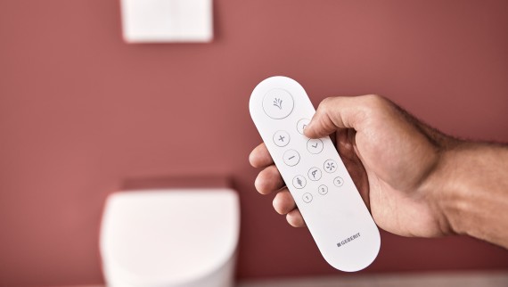 Diaľkové ovládanie na Geberit AquaClean Mera Diaľkové ovládanie na Geberit AquaClean Mera