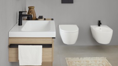 Kúpeľňová séria Geberit iCon v bielej matnej (© Geberit)