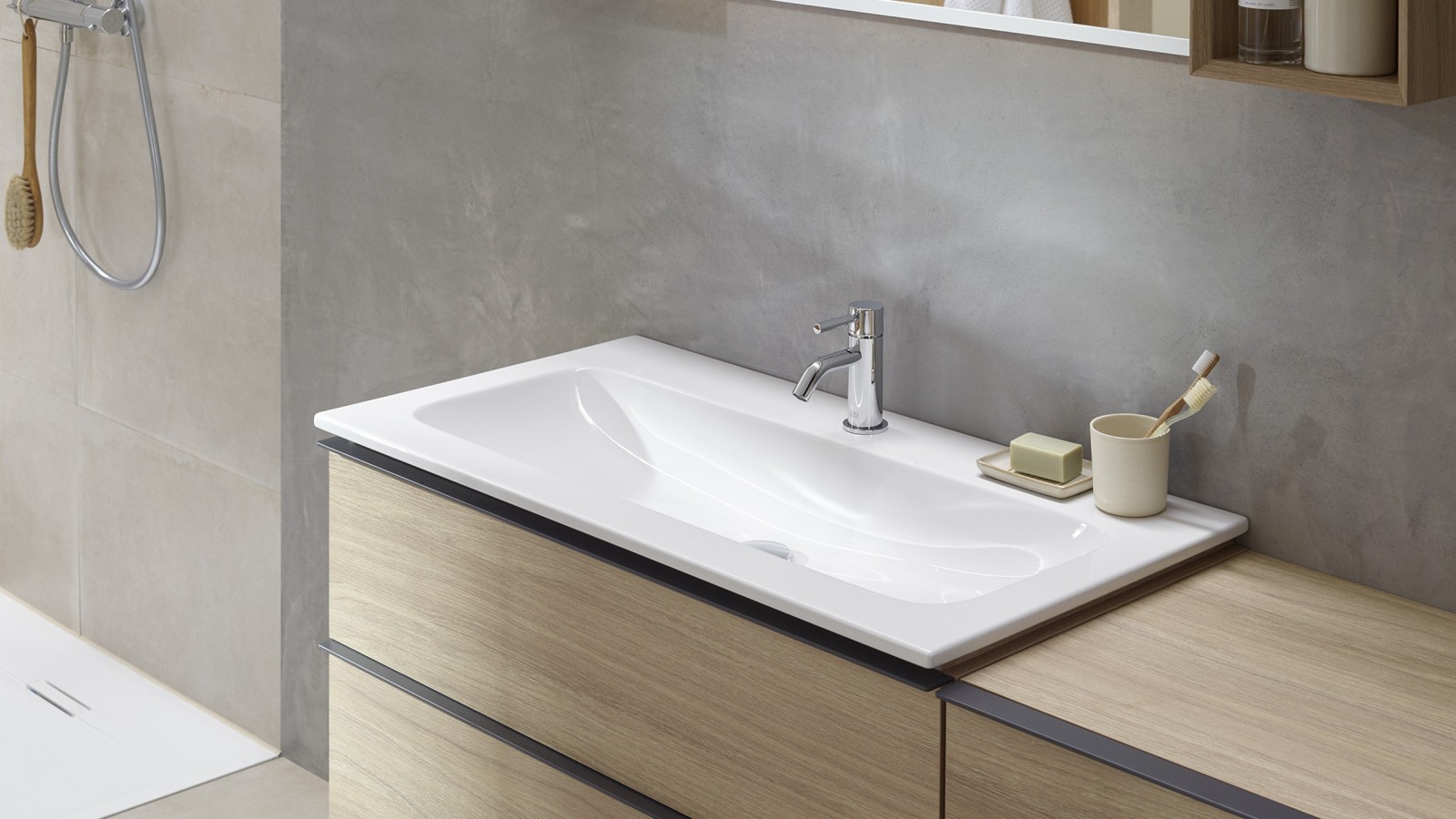 Štíhle nábytkové umývadlo Geberit iCon