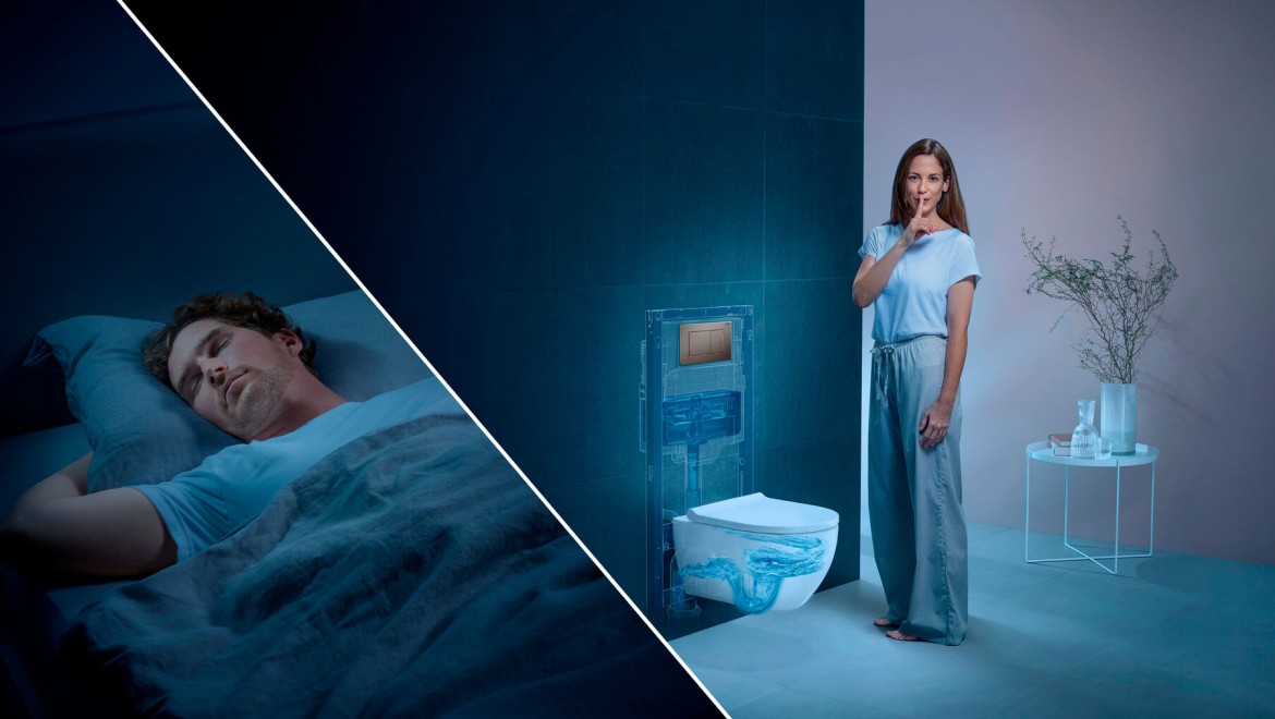 Geberit WC systém: Tiché splachovanie