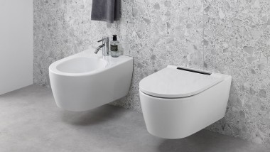 Bidet a WC z kúpeľňovej série Geberit ONE