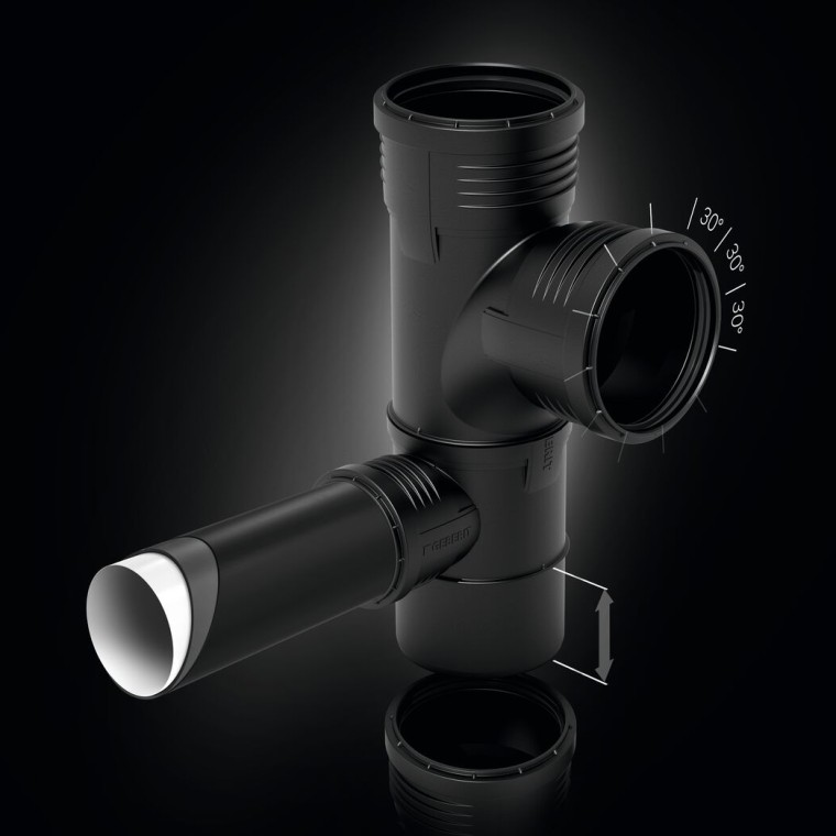 Špeciálna tvarovka Geberit Silent-PP Špeciálna tvarovka Geberit Silent-PP