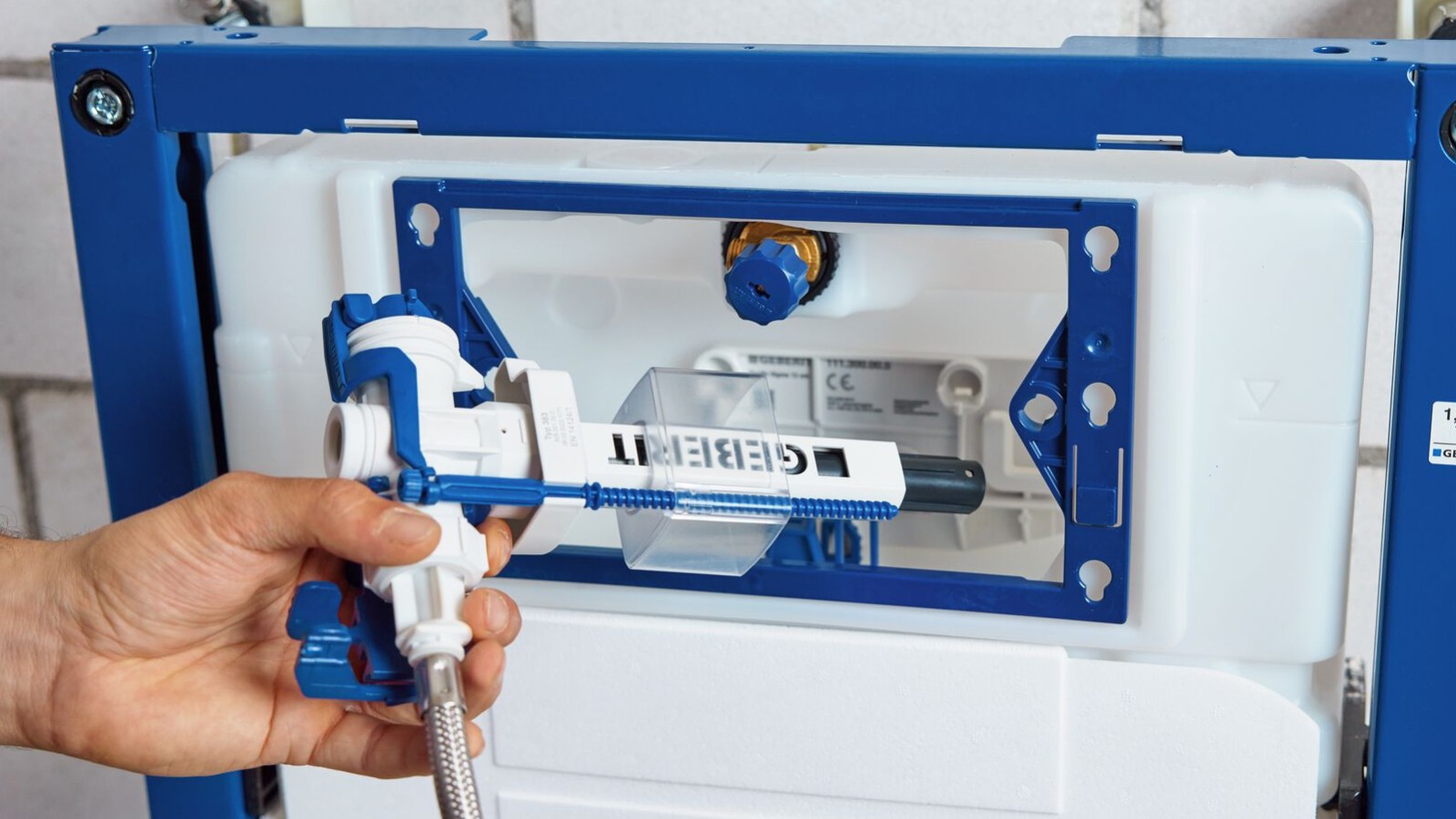 Geberit DuoFix a napúšťací ventil Geberit typ 383 Geberit DuoFix a napúšťací ventil Geberit typ 383