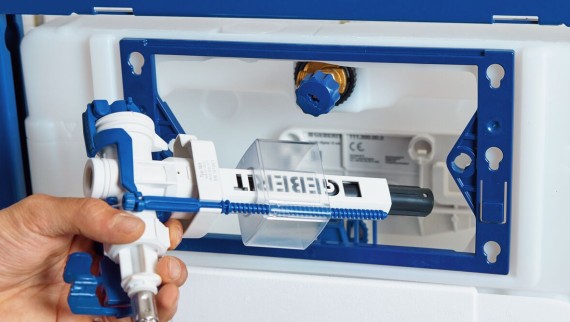 Geberit DuoFix a napúšťací ventil Geberit typ 383