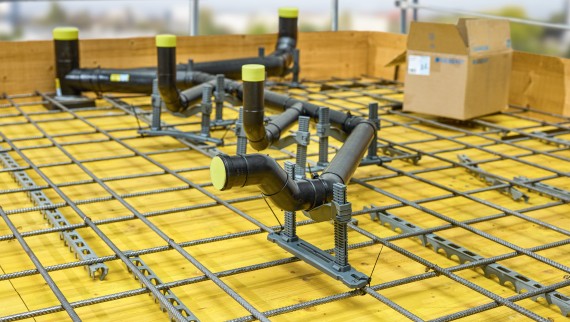 Potrubie Geberit PE ukladané do betónu Potrubie Geberit PE ukladané do betónu