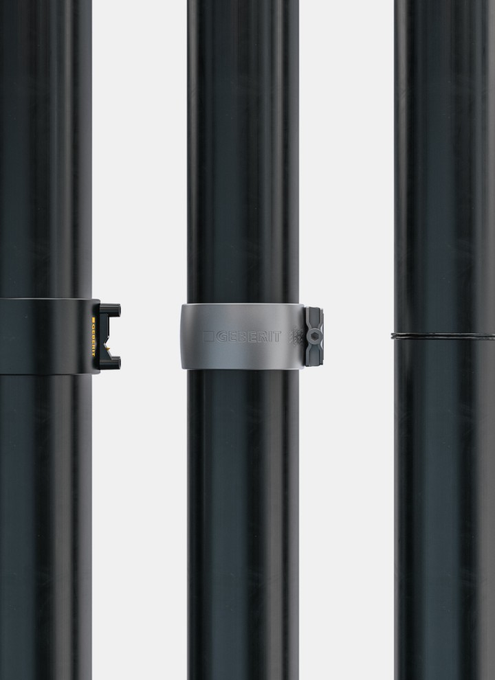 Geberit Silent-db20 možno inštalovať pomocou rôznych technológií spájania Geberit Silent-db20 možno inštalovať pomocou rôznych technológií spájania