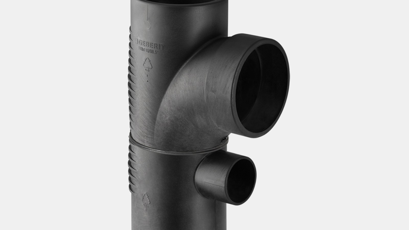 Kombinovaná oblúková odbočka Geberit Silent-db20 s uhlom 88,5°