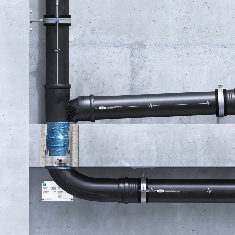 Inštalácia protipožiarneho uzáveru Geberit RS90 Plus EN do roviny stropu Inštalácia protipožiarneho uzáveru Geberit RS90 Plus EN do roviny stropu