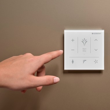 Nástenný ovládací panel so skleneným povrchom pre Geberit AquaClean Nástenný ovládací panel so skleneným povrchom pre Geberit AquaClean