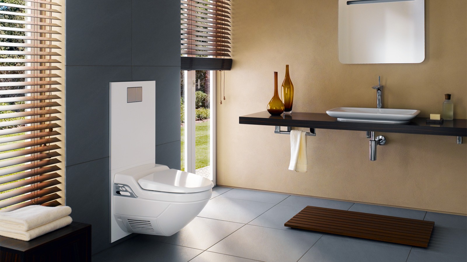 V 90. rokoch sa vrátil pokojný dizajn, preto sa kúpeľne stali o niečo väčšími V 90. rokoch sa vrátil pokojný dizajn, preto sa kúpeľne stali o niečo väčšími