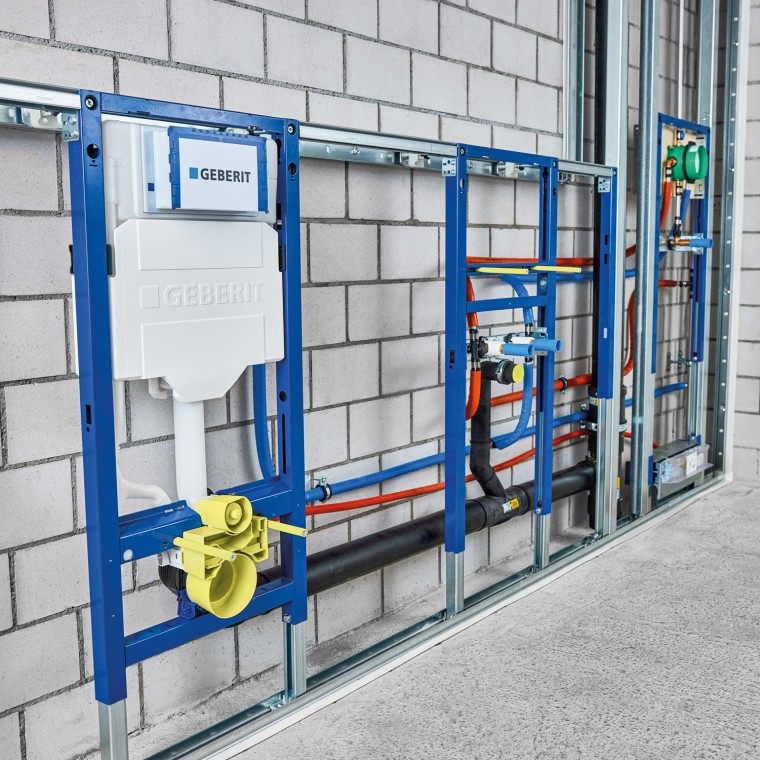 Systém Duofix s inštalačnými prvkami pre WC, umývadlo a sprchu