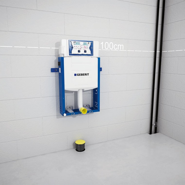 Upevnenie Geberit Kombifix podomietkovej nádržky Upevnenie Geberit Kombifix podomietkovej nádržky