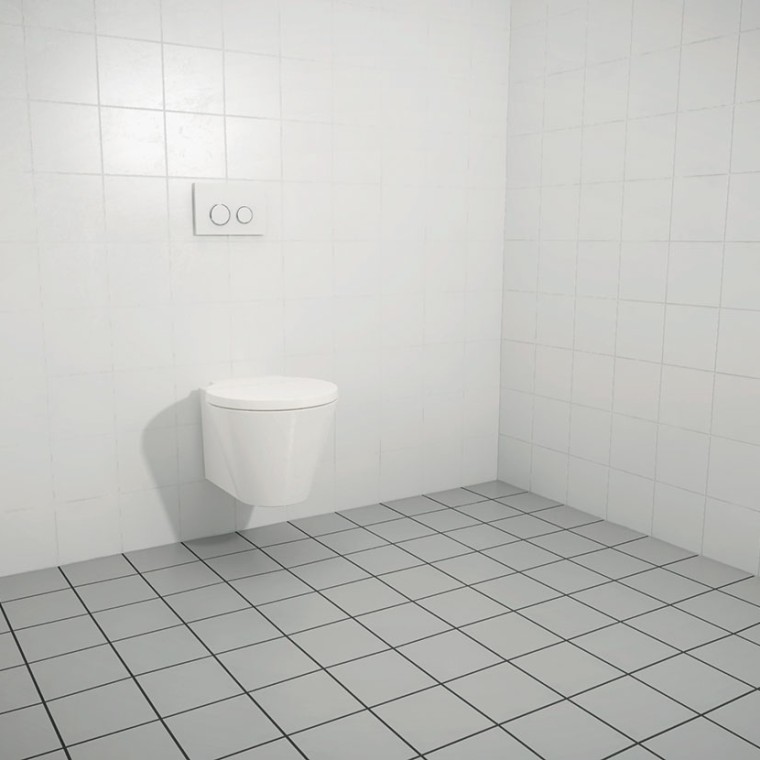 Upevnenie sanitárneho zariadenia na kompletne obloženú stenu Upevnenie sanitárneho zariadenia na kompletne obloženú stenu