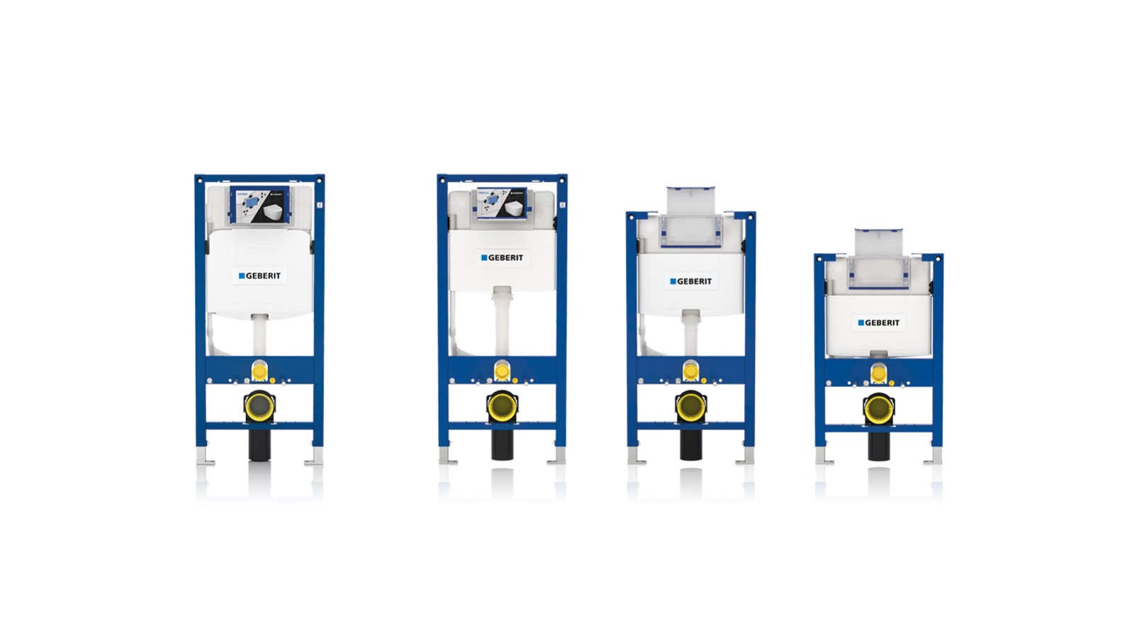 Inštalačné systémy Geberit Duofix: Geberit Sigma a Geberit Omega v troch výškach Inštalačné systémy Geberit Duofix: Geberit Sigma a Geberit Omega v troch výškach