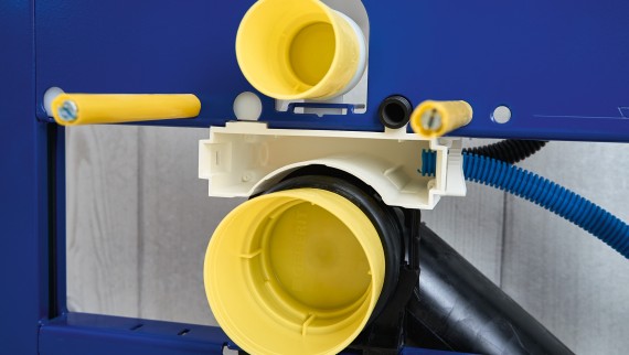 Geberit Duofix s pripravenou elektrickou a komunikačnou pripájacou krabicou Geberit Duofix s pripravenou elektrickou a komunikačnou pripájacou krabicou