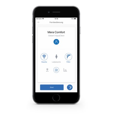 Geberit Home App na ovládanie sprchovacích toaliet Geberit Home App na ovládanie sprchovacích toaliet