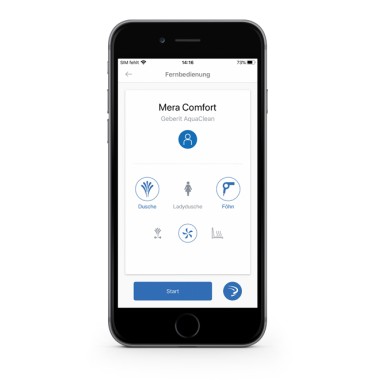 Geberit Home App na ovládanie sprchovacích toaliet