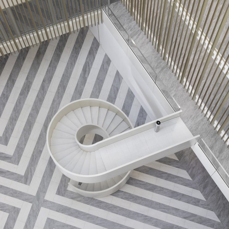 Centrálne átrium slúži nielen ako miesto stretávania, ale aj ako kľúčový prvok ventilačného systému. (© Ana Skobe)