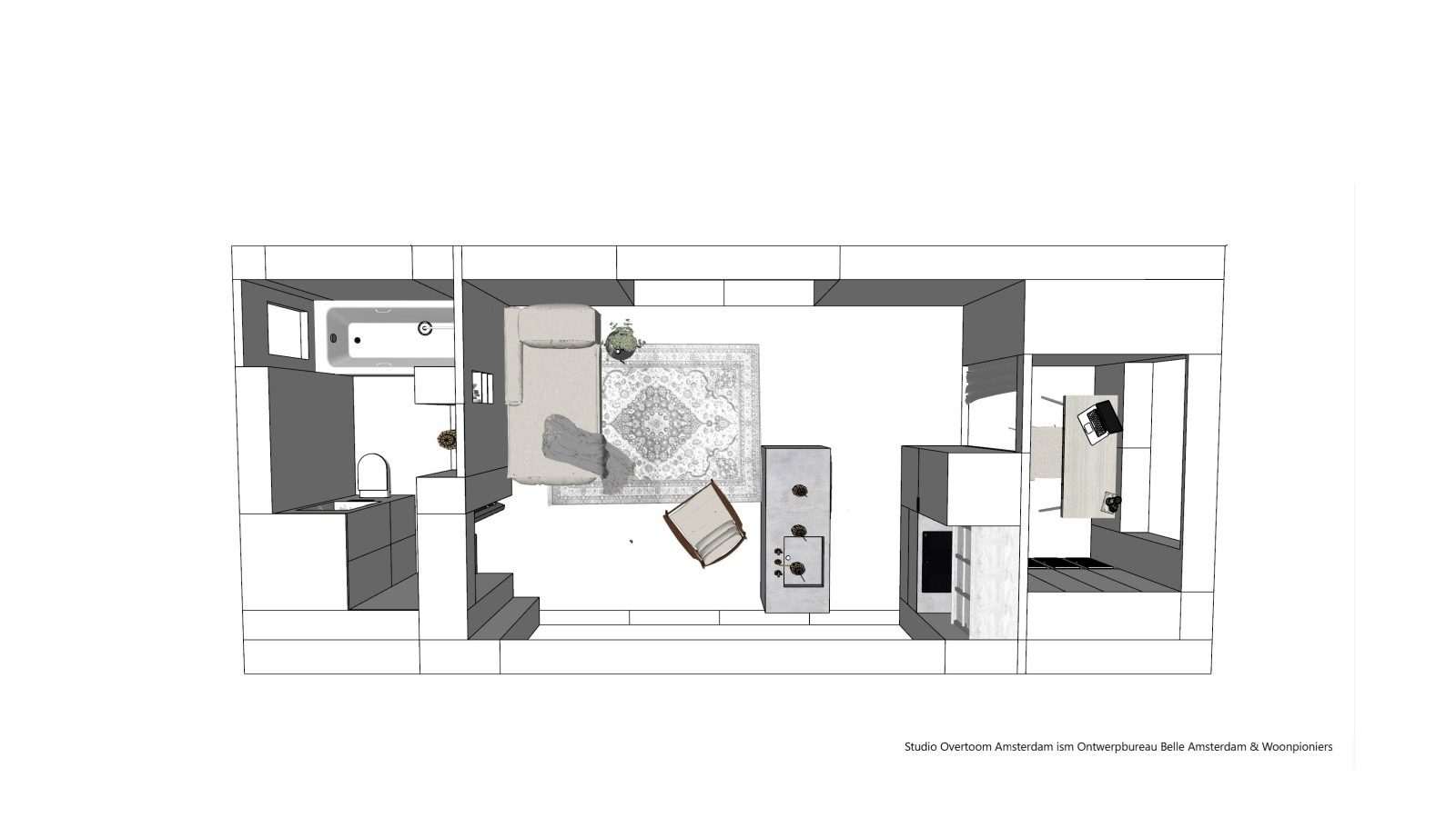 Nákres Tiny House (© Woonpioniers) Nákres Tiny House (© Woonpioniers)