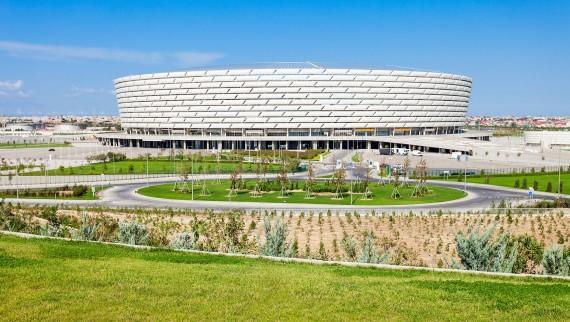 Baku Olimpiyat Stadyumu, Baku, Azerbajdžan (© Andrey Khrobostov / Alamy Stock Photo)