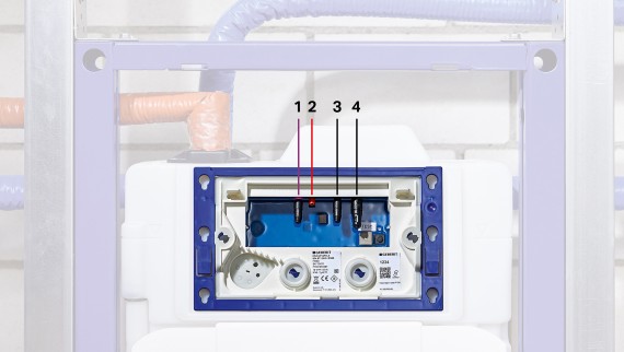 Podomietková nádržka Geberit s hygienickým prepláchnutím HS30 (© Geberit) Podomietková nádržka Geberit s hygienickým prepláchnutím HS30 (© Geberit)