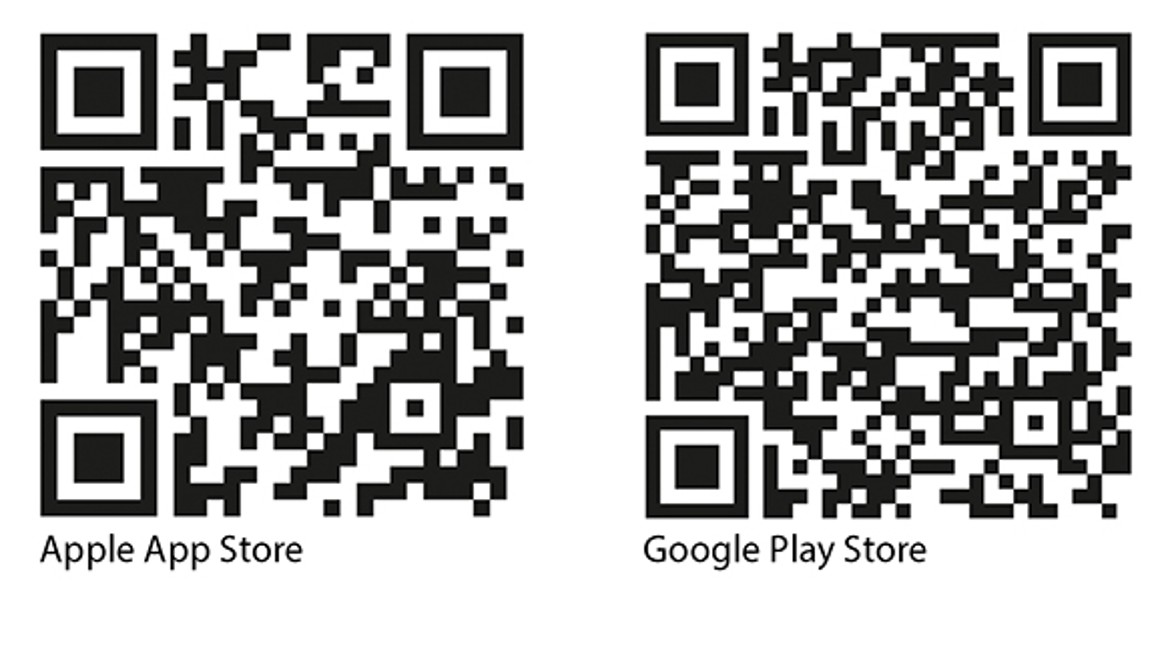 QR kódy pre iOS a Android Geberit Home aplikácie