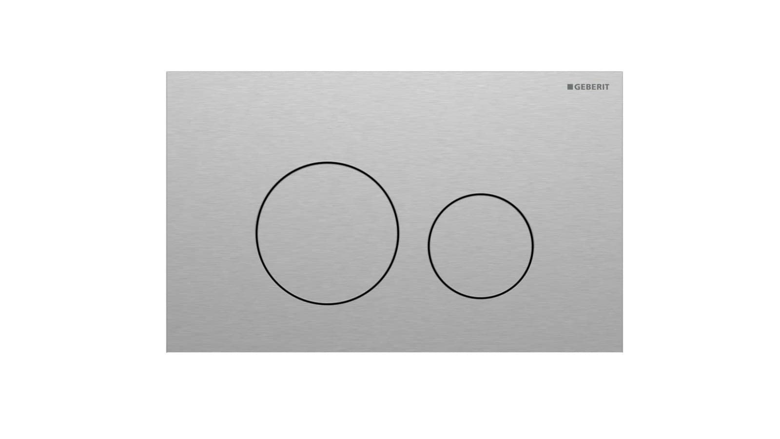 Geberit Sigma40 okrúhle, ušľachtilá oceľ