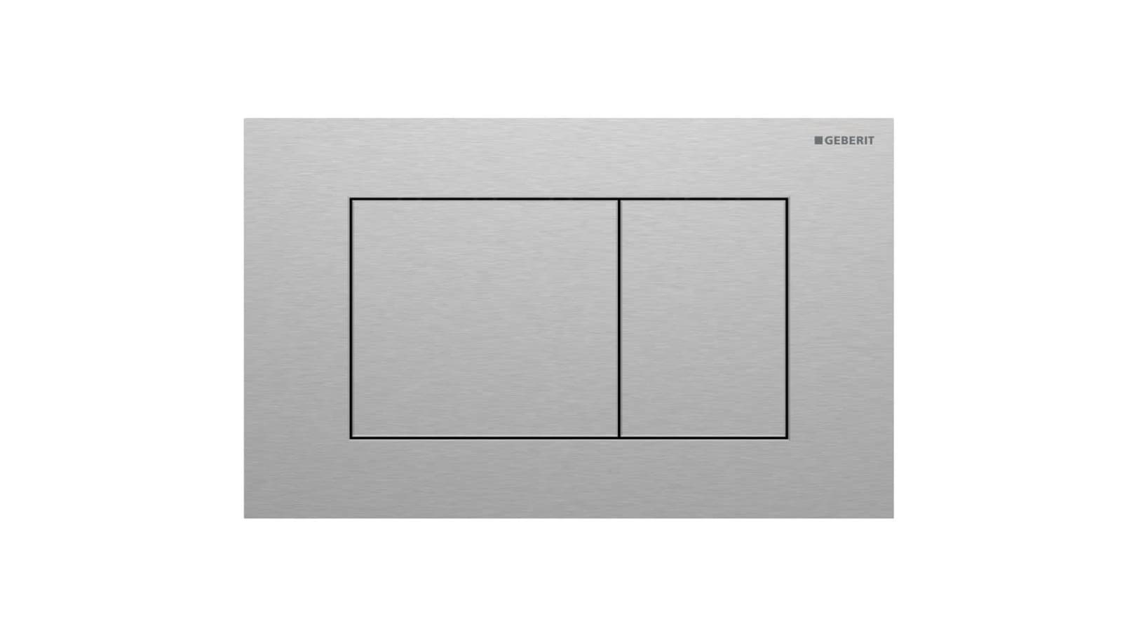 Geberit Sigma40 hranaté, ušľachtilá oceľ