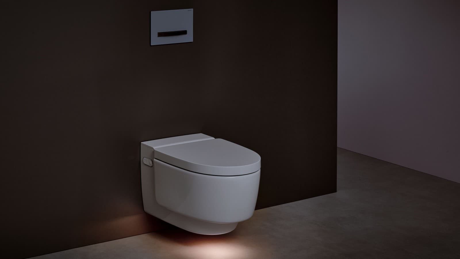 Sprchovacie WC Geberit AquaClean Mera Comfort s orientačným svetlom Sprchovacie WC Geberit AquaClean Mera Comfort s orientačným svetlom