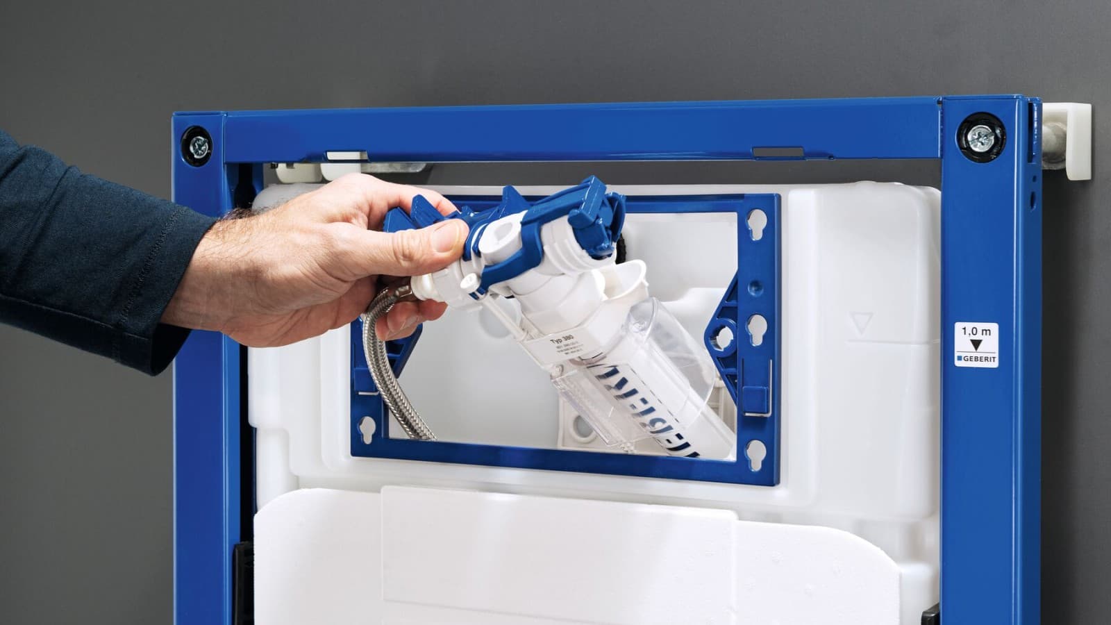 Inštalácia splachovacieho ventilu typu 212 Inštalácia splachovacieho ventilu typu 212