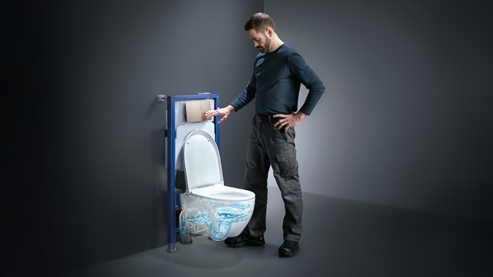Vynikajúci splachovací výkon so splachovacou technológiou Geberit a WC Geberit Acanto Vynikajúci splachovací výkon so splachovacou technológiou Geberit a WC Geberit Acanto