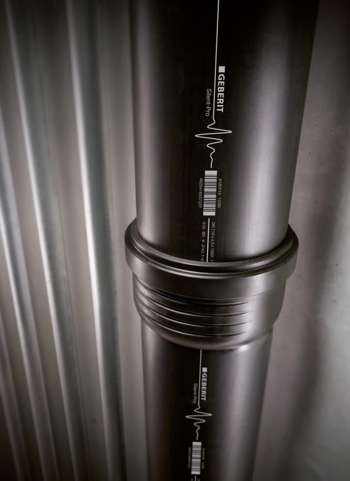 Geberit Silent-Pro – vysoko zvukovo izolačný kanalizačný systém Geberit Silent-Pro – vysoko zvukovo izolačný kanalizačný systém