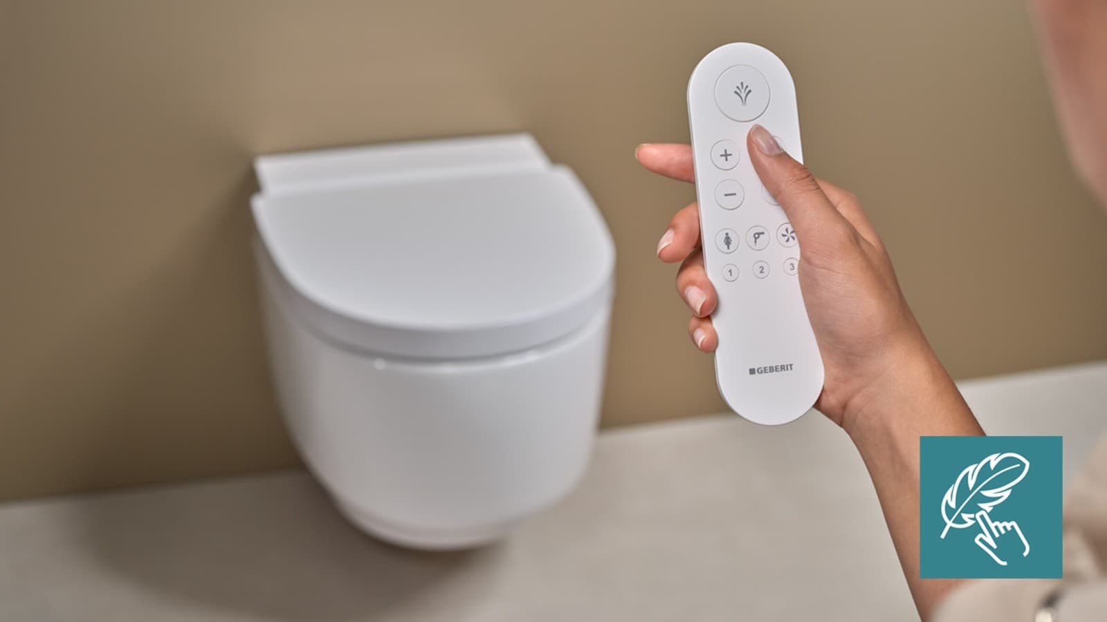 Geberit AquaClean Mera s diaľkovým ovládaním Geberit AquaClean Mera s diaľkovým ovládaním