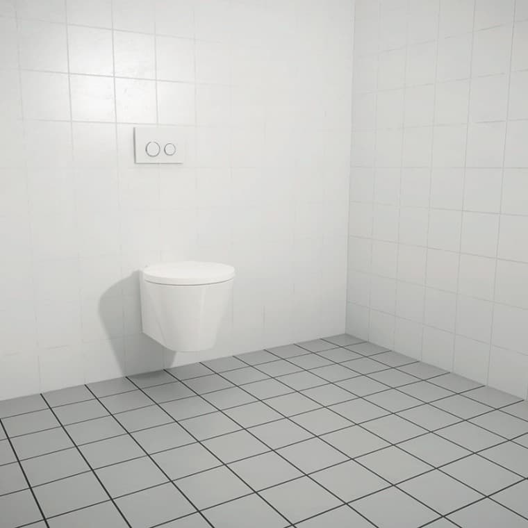 Upevnenie sanitárneho zariadenia na kompletne obloženú stenu Upevnenie sanitárneho zariadenia na kompletne obloženú stenu