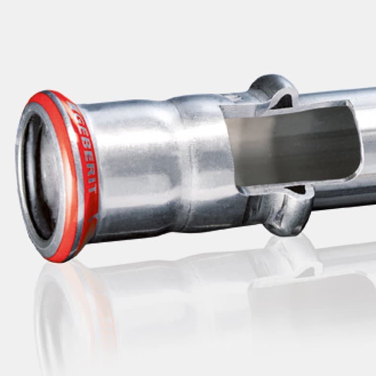 Prierez tvarovky Geberit Mapress z uhlíkovej ocele Prierez tvarovky Geberit Mapress z uhlíkovej ocele