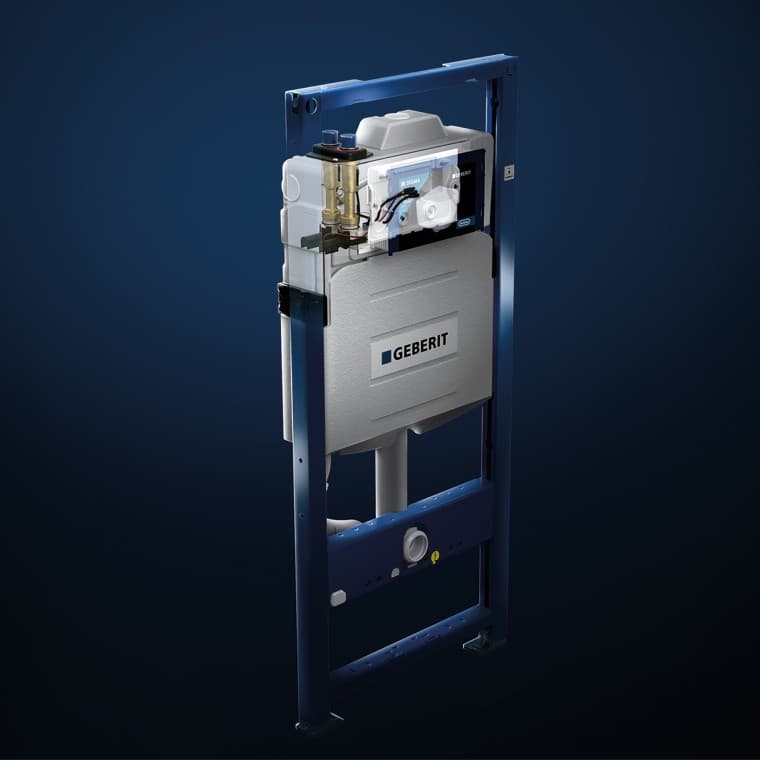 Podomietková nádržka Geberit s hygienickým prepláchnutím HS50 Podomietková nádržka Geberit s hygienickým prepláchnutím HS50