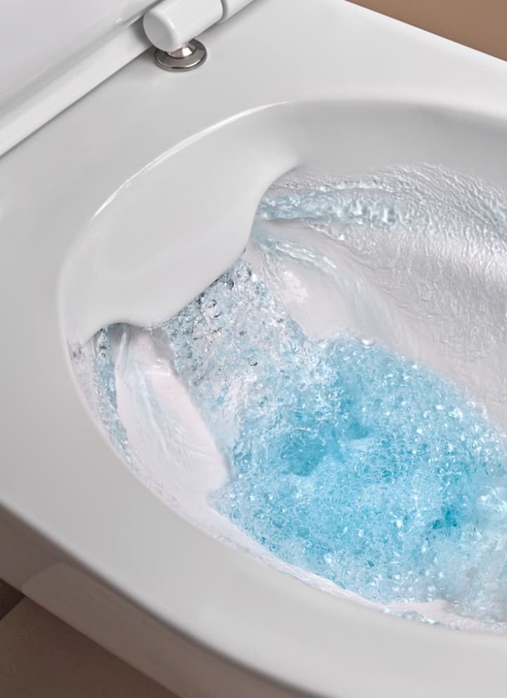 Toaleta bez splachovacieho okraja Toaleta bez splachovacieho okraja